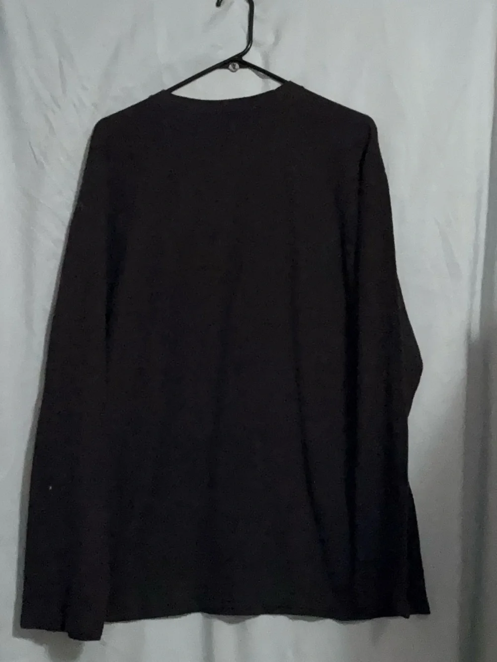 Saddlebred Men's XL Black Waffle Knit Thermal Long Sleeve Crew Neck Shirt